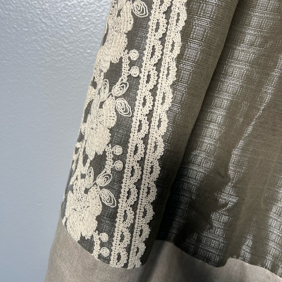 Anthropologie Moulinette Soeurs Linen Blend Embroidered Gorgeous Dress - Picture 3 of 11